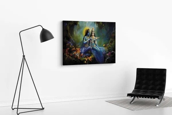 Multicolour_Radha_Krishna_Paintings_For_Wall_Decoration_With_Frame_Canvas_Painting_For_Living_Room_Bedroom_Home_Office_&_Hotels_(34_Inch_X_22_Inch_Ch-Rk-Ldp18)
