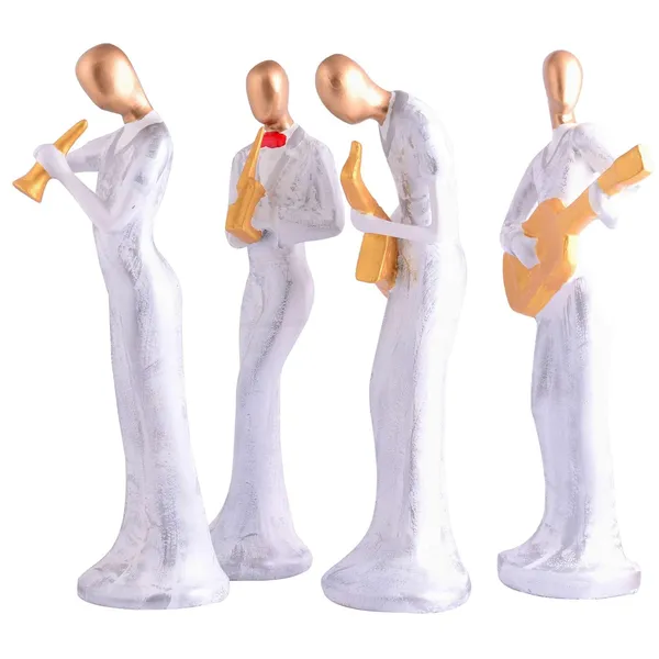_Modern_Metal_Musician_Golden_White_Statue_Resin_Figurine_Contemporary_Art_Music_Decor_Metal_Sculpture,_Modern_Home_Decor,_Musician_Gift_-2