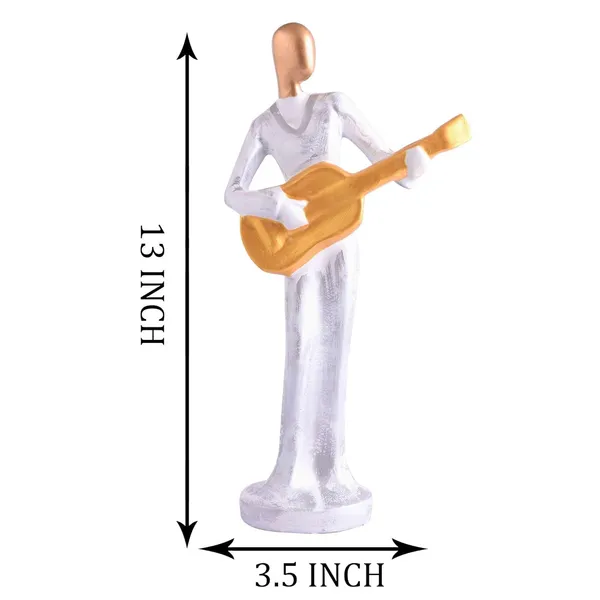 Multicolour_Modern_Metal_Musician_Golden_White_Statue_Resin_Figurine_Contemporary_Art_Music_Decor_Metal_Sculpture,_Modern_Home_Decor,_Musician_Gift