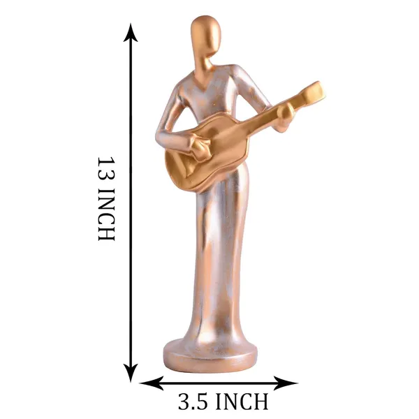 _Modern_Metal_Musician_Golden_White_Statue_Resin_Figurine_Contemporary_Art_Music_Decor_Metal_Sculpture,_Modern_Home_Decor,_Musician_Gift_-4
