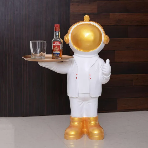 Multicolour_Astronaut_Figurine_Tray_Sculpture_Desk_Storage_Statue_Room_Decoration_Gift_White_Small|Antique_Home_Decor