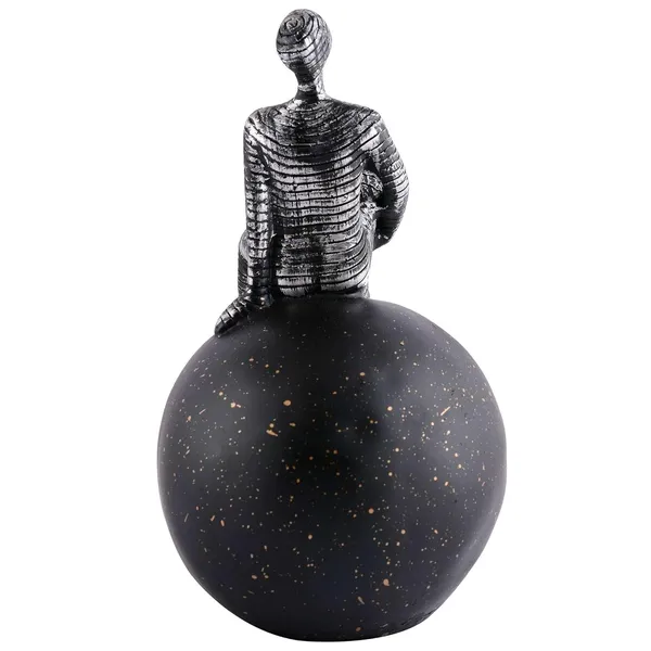 Multicolour_Men_Sitting_On_Ball_Showpiece_For_Home_Decor_Showpiece,_Atlas_Sculpture_For_Office_Table_Decor
