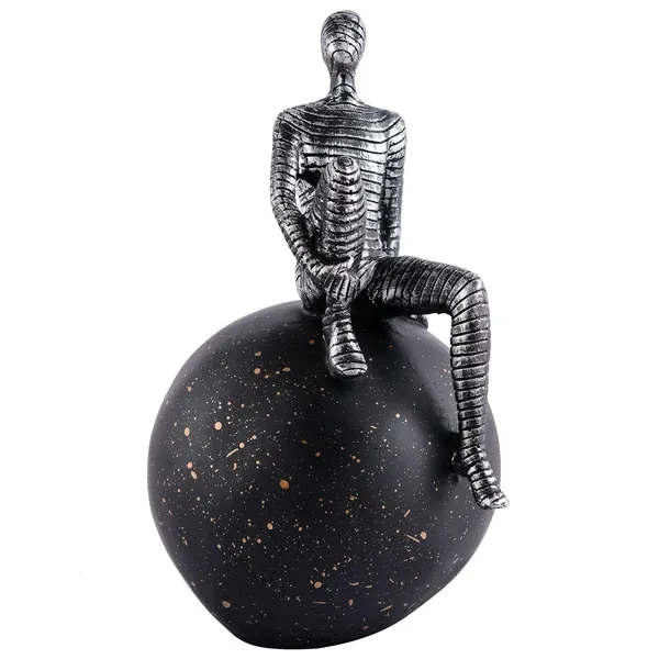 Multicolour_Men_Sitting_On_Ball_Showpiece_For_Home_Decor_Showpiece,_Atlas_Sculpture_For_Office_Table_Decor