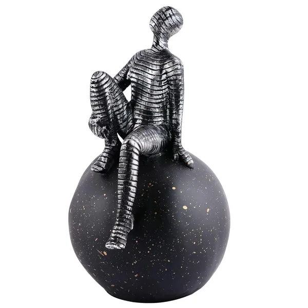 Multicolour_Men_Sitting_On_Ball_Showpiece_For_Home_Decor_Showpiece,_Atlas_Sculpture_For_Office_Table_Decor