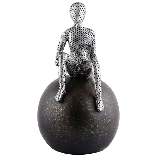 Multicolour_Men_Sitting_On_Ball_Showpiece_For_Home_Decor_Showpiece,_Atlas_Sculpture_For_Office_Table_Decor