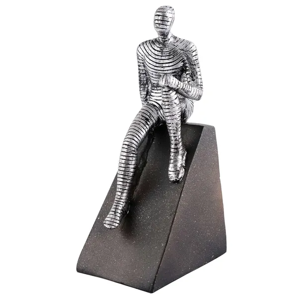 Multicolour_Men_Sitting_On_Ball_Showpiece_For_Home_Decor_Showpiece,_Atlas_Sculpture_For_Office_Table_Decor