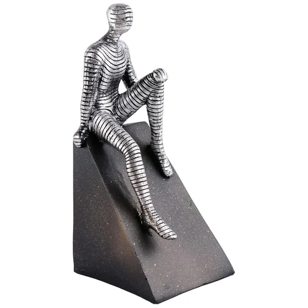 Multicolour_Men_Sitting_On_Ball_Showpiece_For_Home_Decor_Showpiece,_Atlas_Sculpture_For_Office_Table_Decor