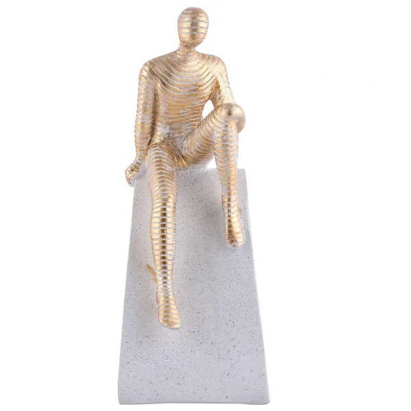 Multicolour_Men_Sitting_On_Ball_Showpiece_For_Home_Decor_Showpiece,_Atlas_Sculpture_For_Office_Table_Decor