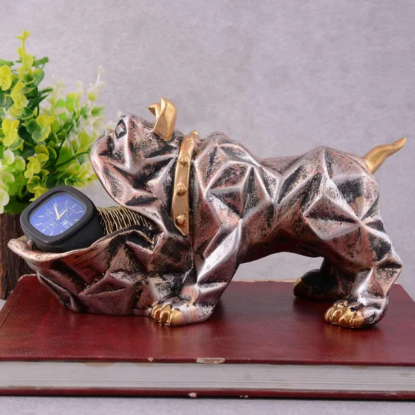 Multicolour_Cool_Dog_Showpiece_With_Plate_For_Home_Dcor_Item_|_Kitchen,Bedroom,Office,Dinning_Table_Decorative_Item