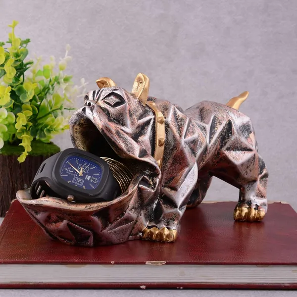 Multicolour_Cool_Dog_Showpiece_With_Plate_For_Home_Dcor_Item_|_Kitchen,Bedroom,Office,Dinning_Table_Decorative_Item