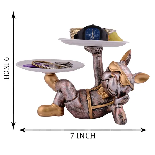 Multicolour_Cool_Dog_Showpiece_With_Plate_For_Home_Dcor_Item_|_Kitchen,Bedroom,Office,Dinning_Table_Decorative_Item