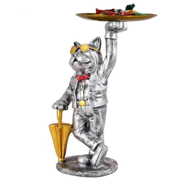 Multicolour_Cool_Dog_Showpiece_With_Plate_For_Home_Dcor_Item_|_Kitchen,Bedroom,Office,Dinning_Table_Decorative_Item