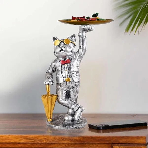 Multicolour_Cool_Dog_Showpiece_With_Plate_For_Home_Dcor_Item_|_Kitchen,Bedroom,Office,Dinning_Table_Decorative_Item
