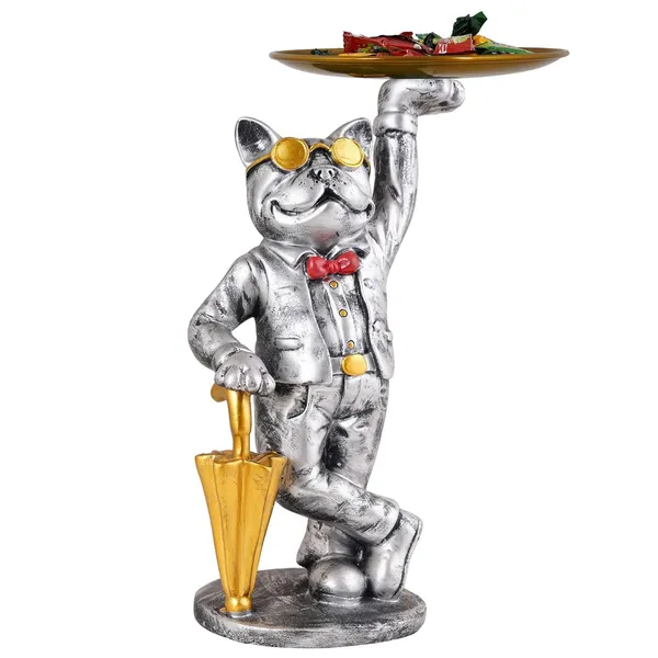 Multicolour_Cool_Dog_Showpiece_With_Plate_For_Home_Dcor_Item_|_Kitchen,Bedroom,Office,Dinning_Table_Decorative_Item