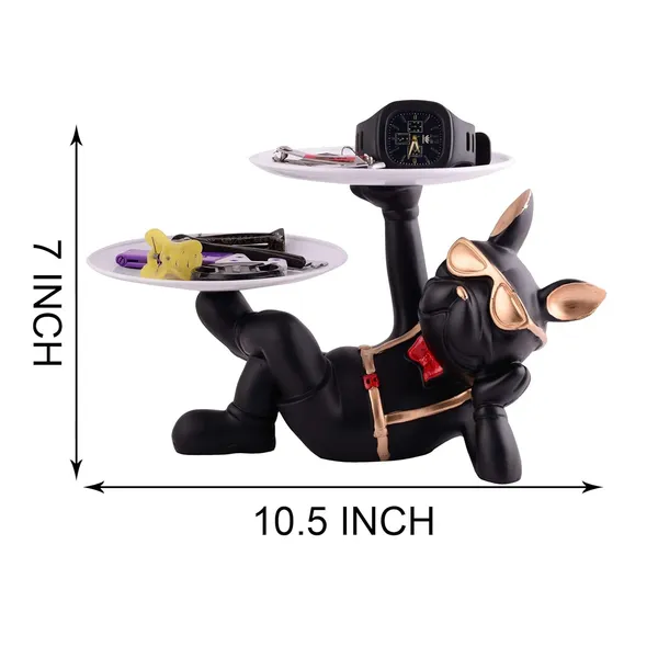 Multicolour_Cool_Dog_Showpiece_With_Plate_For_Home_Dcor_Item_|_Kitchen,Bedroom,Office,Dinning_Table_Decorative_Item
