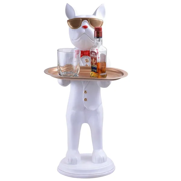 Multicolour_Cool_Dog_Showpiece_With_Plate_For_Home_Dcor_Item_|_Kitchen,Bedroom,Office,Dinning_Table_Decorative_Item