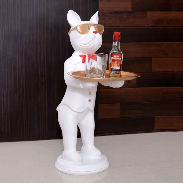 Multicolour_Cool_Dog_Showpiece_With_Plate_For_Home_Dcor_Item_|_Kitchen,Bedroom,Office,Dinning_Table_Decorative_Item