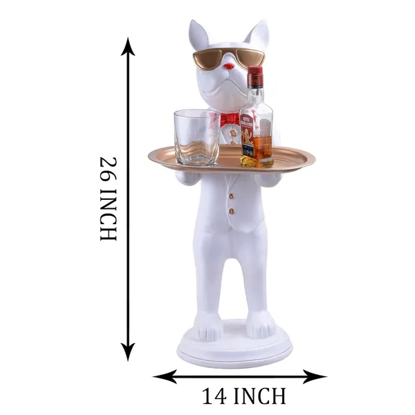 Multicolour_Cool_Dog_Showpiece_With_Plate_For_Home_Dcor_Item_|_Kitchen,Bedroom,Office,Dinning_Table_Decorative_Item