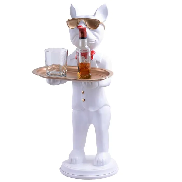 Multicolour_Cool_Dog_Showpiece_With_Plate_For_Home_Dcor_Item_|_Kitchen,Bedroom,Office,Dinning_Table_Decorative_Item