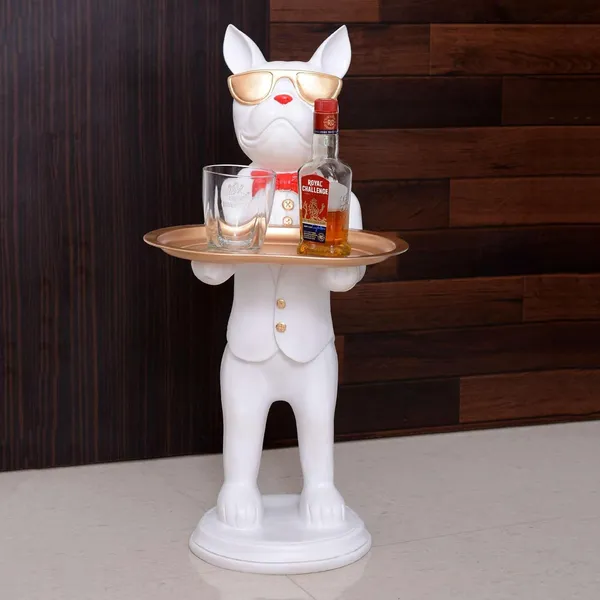 Multicolour_Cool_Dog_Showpiece_With_Plate_For_Home_Dcor_Item_|_Kitchen,Bedroom,Office,Dinning_Table_Decorative_Item