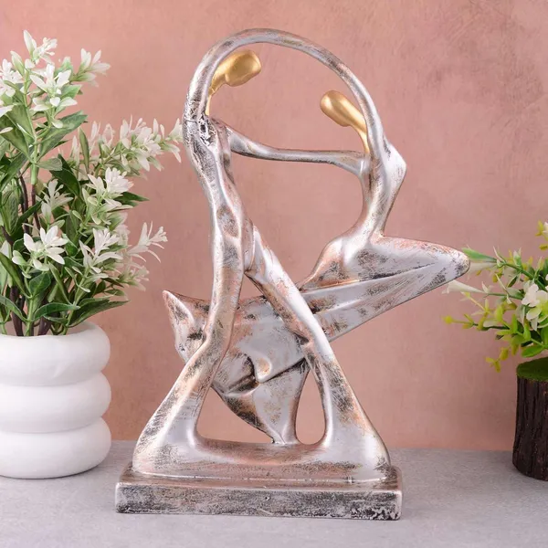 Multicolour_Great_Valentine'S_Day_Gift_For_Girl_&_Boys_Symbolizes_True_Love,_Romantic_Gift_Showpieces_Silver_Brown