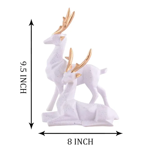 Multicolour_Resin_Deer_Head_Showpiece_Animal_Figurine_For_Table_Top_Good_Luck_Vaastu_Statue