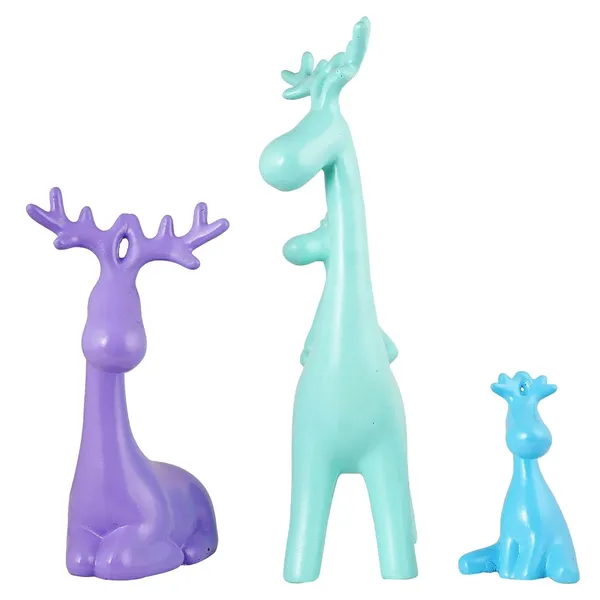 Multicolour_Deer_Family_Showpiece_For_Home_Decor_Showpiece_|_Reindeer_Family_Statue_For_Home_Decor_(Set_Of_3)