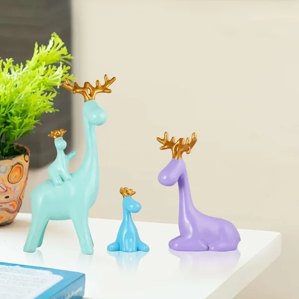 Multicolour_Deer_Family_Showpiece_For_Home_Decor_Showpiece_|_Reindeer_Family_Statue_For_Home_Decor_(Set_Of_3)