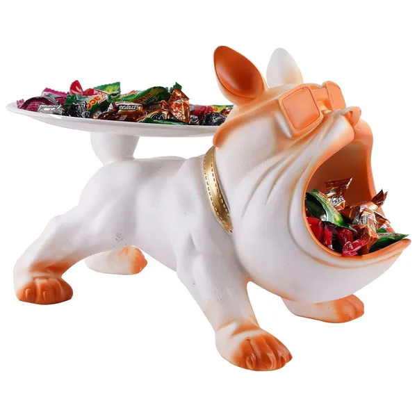 Decorative_Bulldog_Sculpture|_Handcrafted_Resin_Sculpture_|_Tray_and_Bowl_Storage_|_Ideal_for_Keys,_Jewelry,_and_Trinkets_|_Stylish_Gift_Item_(White)