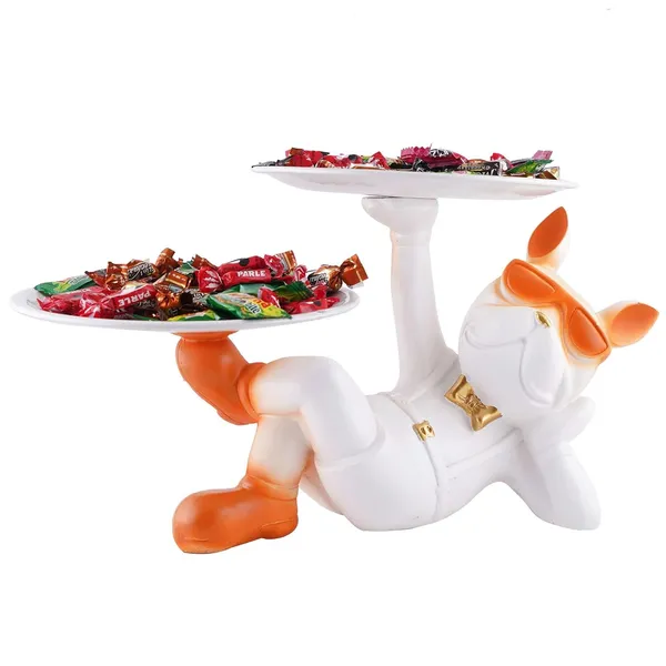 Decoration_Dog_Serving_Tray_with_Handle,_Dishes_&_Plate_Holder_for_Kitchen,Bedroom,Office,Dinning_Table_Decorative_Showpiece_Item_(White)