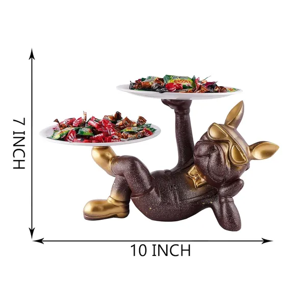 Decoration_Dog_Serving_Tray_with_Handle,_Dishes_&_Plate_Holder_for_Kitchen,Bedroom,Office,Dinning_Table_Decorative_Showpiece_Item_(Chocolate_Brown)