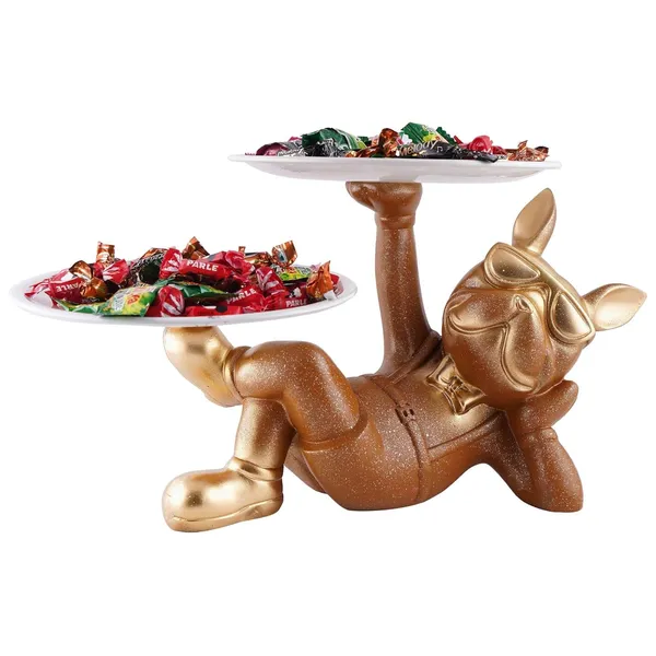 Decoration_Dog_Serving_Tray_with_Handle,_Dishes_&_Plate_Holder_for_Kitchen,Bedroom,Office,Dinning_Table_Decorative_Showpiece_Item_(Brown)