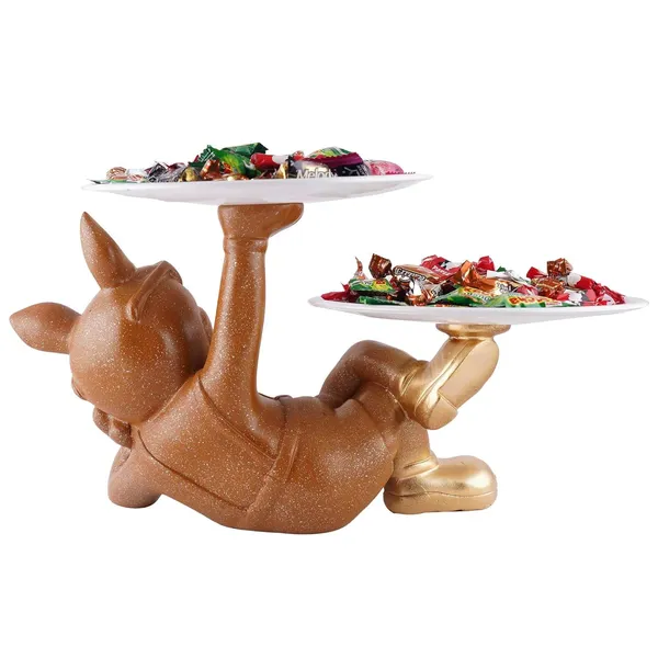 Decoration_Dog_Serving_Tray_with_Handle,_Dishes_&_Plate_Holder_for_Kitchen,Bedroom,Office,Dinning_Table_Decorative_Showpiece_Item_(Brown)