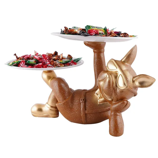 Decoration_Dog_Serving_Tray_with_Handle,_Dishes_&_Plate_Holder_for_Kitchen,Bedroom,Office,Dinning_Table_Decorative_Showpiece_Item_(Brown)