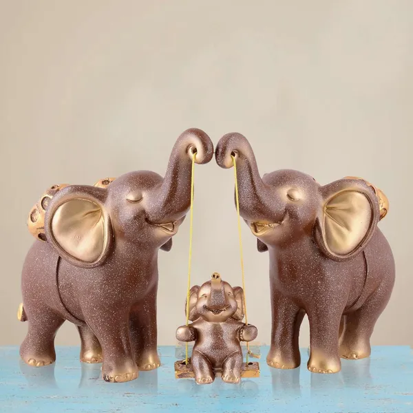 Resin_Set_of_3_Elephent_showpiece_for_Home_Decoration_Items_Table_Dcor_Living_Room_Gift_Boxes_for_Weddings,_Parties,_Housewarming_for_Home_and_Office_Use_(Brown)