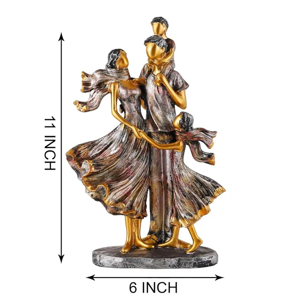 Multicolour_Mother_And_Father_With_Child_Complete_Faimily_Love_Golden_White_Statue_Showpiece_For_Home_Decor_And_Gifting