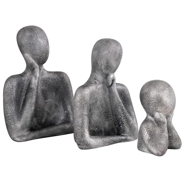 Multicolour_Family_Of_Three_Ornaments_Abstract_Home_Souvenirs_Statues_Decoration_For_Home_Character