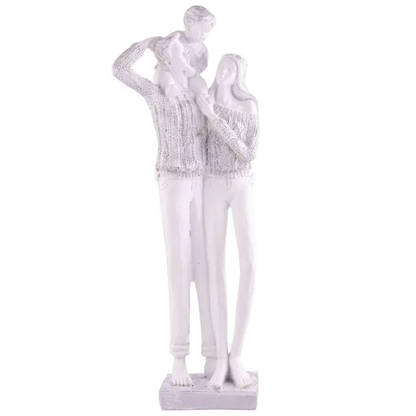 Multicolour_Mother_And_Father_With_Child_Complete_Faimily_Love_Golden_White_Statue_Showpiece_For_Home_Decor_And_Gifting