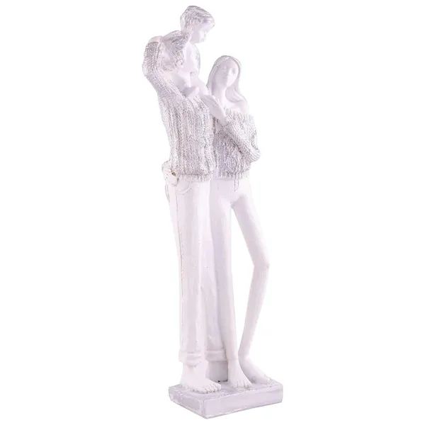 Multicolour_Mother_And_Father_With_Child_Complete_Faimily_Love_Golden_White_Statue_Showpiece_For_Home_Decor_And_Gifting