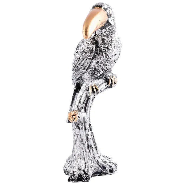 Multicolour_Decorative_Silver_Resin_Parrot_Showpiece_For_Home_Decor,_Living_Room,_Table_Decoration_For_Gifting