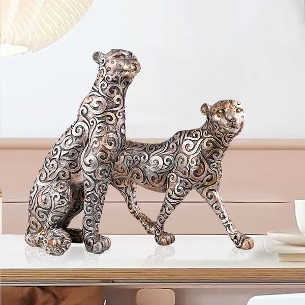 Panther_Animal_Showpiece_Antique_Sculpture_for_Home_Decor_Showpiece_Figurine_(Set_of_2)