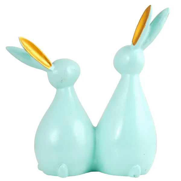 Rabbit_Cute_Pair_Statue_for_Home_Decor_Showpiece_|_Kids_Room_Decorative_Showpiece_(Light_Green)