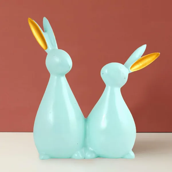 Rabbit_Cute_Pair_Statue_for_Home_Decor_Showpiece_|_Kids_Room_Decorative_Showpiece_(Light_Green)