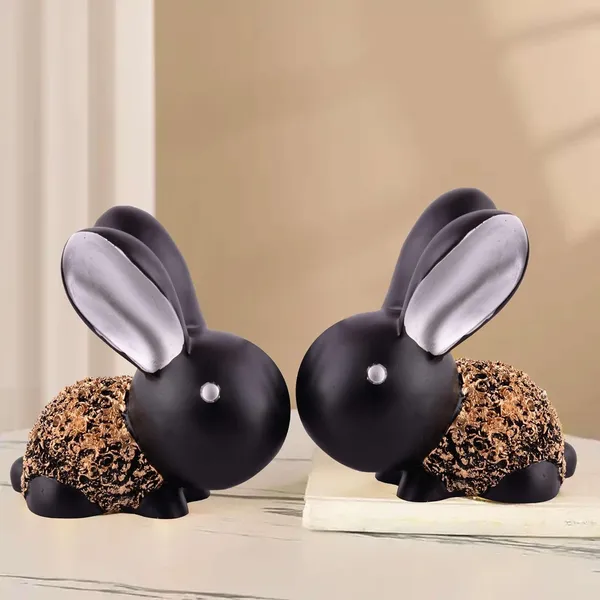Rabbit_Cute_Pair_Statue_for_Home_Decor_Showpiece_|_Kids_Room_Decorative_Showpiece_(Black)