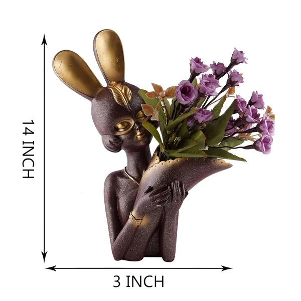 Decorative_Flower_Vases_showpiece_for_Living_Room,_Bedroom,_Kitchen,_Dining_Room,_Office_Decoration_Home_Decor_14_Inch_(Dark_Brown)