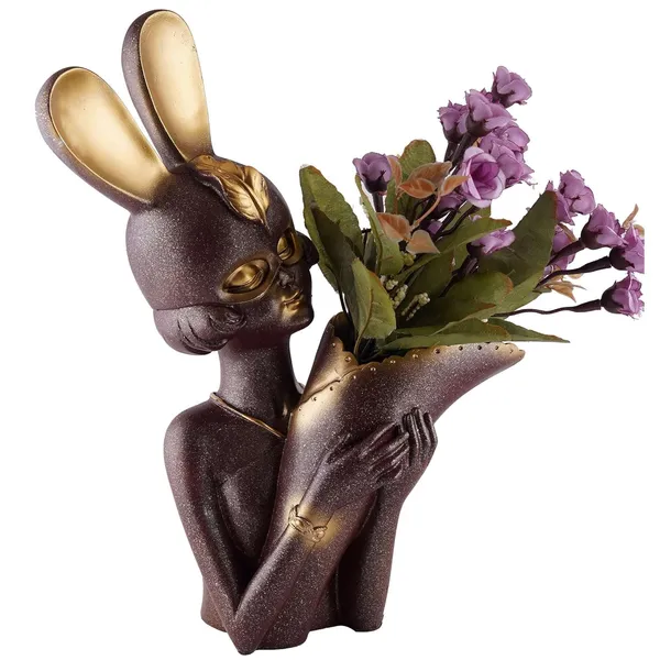 Decorative_Flower_Vases_showpiece_for_Living_Room,_Bedroom,_Kitchen,_Dining_Room,_Office_Decoration_Home_Decor_14_Inch_(Dark_Brown)