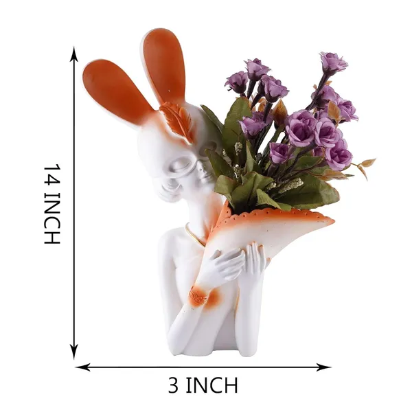 Decorative_Flower_Vases_showpiece_for_Living_Room,_Bedroom,_Kitchen,_Dining_Room,_Office_Decoration_Home_Decor_14_Inch_(White_Orange)