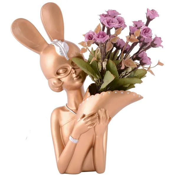Decorative_Flower_Vases_showpiece_for_Living_Room,_Bedroom,_Kitchen,_Dining_Room,_Office_Decoration_Home_Decor_14_Inch(Peach)