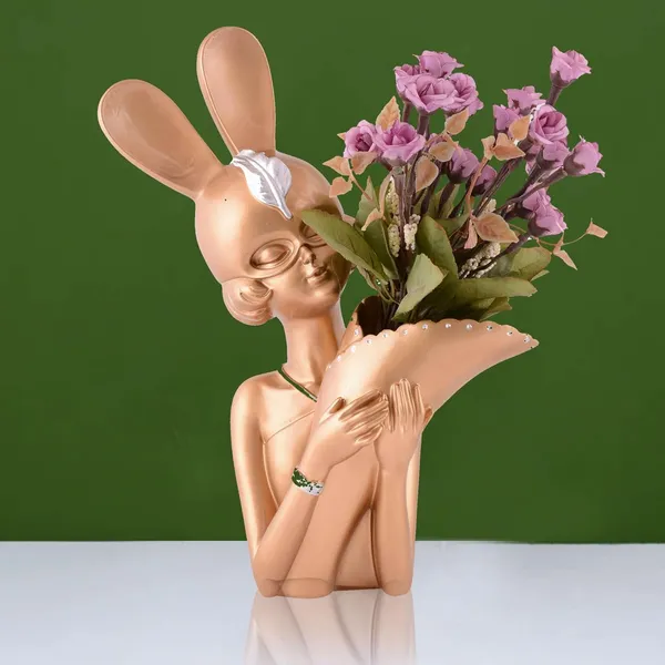 Decorative_Flower_Vases_showpiece_for_Living_Room,_Bedroom,_Kitchen,_Dining_Room,_Office_Decoration_Home_Decor_14_Inch(Peach)