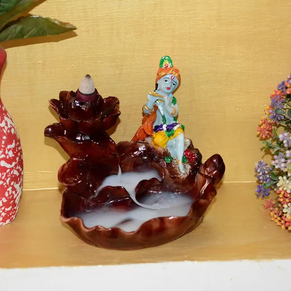 Krishna_Smoke_Fountain_Incense_Burner_Backflow_Incense_Idol_Gift_Item/Gift_Item